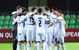 שחקני נבחרת ישראל (צילום: אודי ציטיאט)