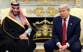 דונלד טראמפ, מוחמד בן סלמאן (צילום: REUTERS/Evelyn Hockstein)