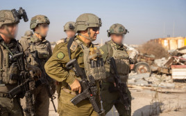 אלוף יניב עשור ברצועת עזה (צילום: דובר צהל)