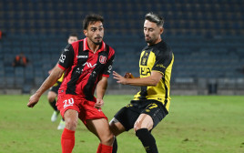 עומר אצילי, בית"ר ירושלים לצד אופק נדיר, הפועל ירושלים (צילום: ברני ארדוב)