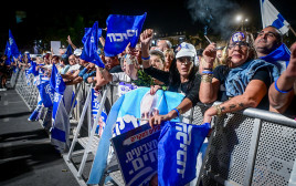 תומכי הליכוד (צילום: אבשלום ששוני)