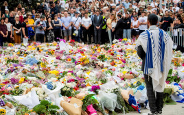 טקס זיכרון בזירת הטבח באוסטרליה (צילום: רויטרס)
