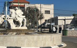 הכיכר המרכזית ברג׳ר (צילום: אבי אשכנזי)