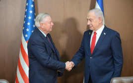 בנימין נתניהו ולינדזי גרהאם (צילום: עמוס בן גרשום לע"מ)