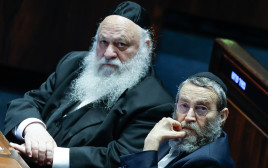 משה גפני ויצחק גולדקנופף (צילום: אורן בן חקון פלאש 90)