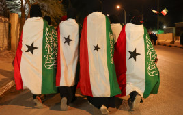 חגיגות בסומלילנד בעקבות ההכרזה של ישראל (צילום: רויטרס)