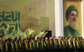 חיזבאללה בציון יום השנה לחיסול חסן נסראללה (צילום: רויטרס)