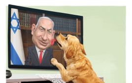 הכלב הביביסט (צילום: איור: אופיר בגון)