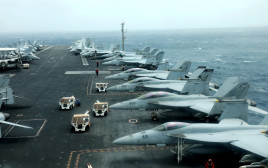  נושאת מטוסים אברהם לינקולן (צילום: רויטרס)