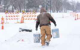 סופה משמעותית בארה"ב, שלג (צילום: רויטרס)