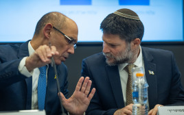 בצלאל סמוטריץ' ואמיר ירון (צילום: יונתן זינדל פלאש 90)