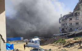 גל תקיפות בעזה (צילום: רשתות ערביות, שימוש לפי סעיף 27 א')