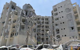 זירת נפילה בבאר שבע (צילום: קובי גדעון, לע"מ)