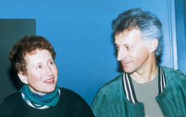 מתי כספי עם ציפי פליישר (צילום: יעקב אבירם)