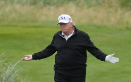 נשיא ארה"ב, דונלד טראמפ, משחק גולף בארה"ב (צילום: אימג'בנק  GettyImages)