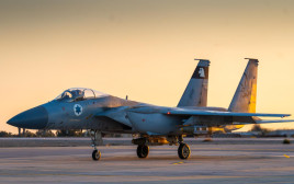 מטוס F-15 של חיל האוויר חוזר מאיראן  (צילום: דובר צהל)