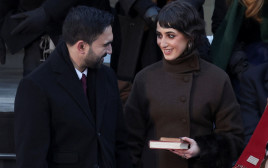 זוהרן ממדאני ואשתו ראמה (צילום: רויטרס)