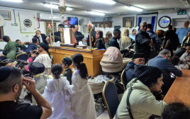 בית כנסת שהוא מקלט ציבורי (צילום: שלומית כרמלי)