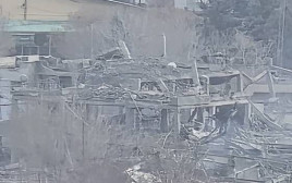 תקיפת מפקדת כוחות מיוחדים של המשטרה האיראנית (צילום: רשתות ערביות)