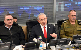 אייל זמיר, בנימין נתניהו, ישראל כ"ץ (צילום: חיים צח, לע"מ)