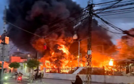 תקיפה באיראן  (צילום: רשתות ערביות)