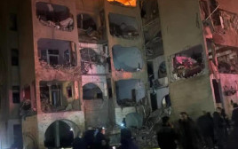 פגיעת הטיל האיראני בערד (צילום: שימוש לפי סעיף 27א')