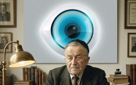 האח הגדול על רקע ש"י עגנון (צילום: AI)