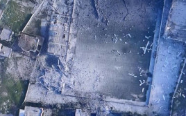 מגרש הכדורגל בבינת ג׳ביל, בו נשא נסראללה את הנאום המפורסם על ״קורי העכביש״ (צילום: שימוש לפי סעיף 27א')