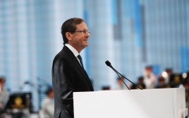 נשיא המדינה יצחק הרצוג בטקס מצטייני הנשיא, יום העצמאות 2026 (צילום: אלעד מלכה)