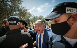 איתמר בן גביר בהר הבית, יום ירושלים 2026 (צילום: Yonatan Sindel/Flash90)