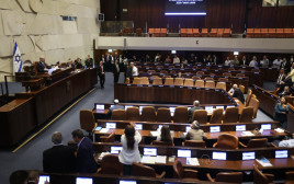 מליאת הכנסת בהצעת חוק פיזור הכנסת ה-25 (צילום: מרק ישראל סלם)