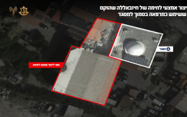 אתר לייצור אמצעי לחימה של חיזבאללה במבנה מרפאה (צילום: דובר צה"ל)