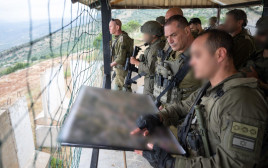 הרמטכ"ל אייל זמיר בביקור באוגדת הבשן בצפון (צילום: דובר צה"ל)