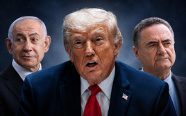 ישראל כ"ץ, דונלד טראמפ, בנימין נתניהו (צילום: פלאש 90,רויטרס)