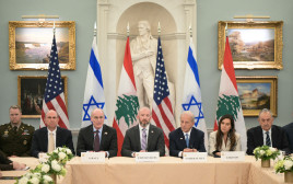 שיחות המו"מ בין ישראל ללבנון (צילום: Oliver Contreras / AFP via Getty Images)