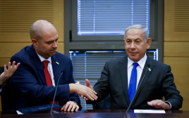 בנימין נתניהו ואמיר אוחנה (צילום: אוליבייה פיטוסי פלאש 90 )