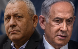 בנימין נתניהו וגדי איזנקוט (צילום: מרק ישראל סלם,חיים גולדברג פלאש 90)