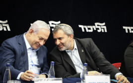 זאב אלקין, בנימין נתניהו (צילום: גרשון אלינסון, פלאש 90)
