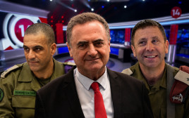 אבי בלוט, דדו בר כליפא, ישראל כץ (צילום: אבשלום ששוני,דוברות הכנסת,יונתן זינדל, פלאש 90)