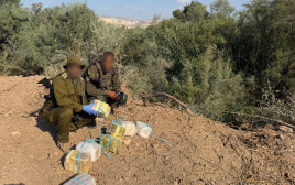 חשיש בשווי מיליוני שקלים (צילום: דובר צה"ל)
