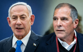 פנחס עידן, בנימין נתניהו (צילום: נועם רבקין פנטון פלאש 90,חיים גולדברג פלאש 90,בינה מלאכותית)