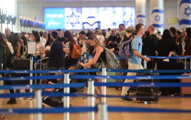 נתב"ג. יומיים אחרי ההשבתה (צילום: אבשלום ששוני)