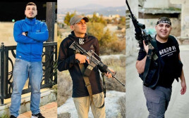 קייס ביטאוי ושני הסייענים שחוסלו בג'נין (צילום: רשתות ערביות)