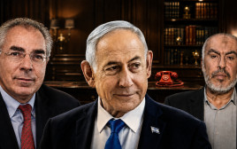 בנימין נתניהו, שלומי פוגל, ראזי חמד (צילום: פלאש 90,צילום מסך,יחצ,עיבוד מחשב: מעריב אונליין)