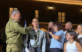 ירדן שוקרון בטקס היום (צילום: דובר צה"ל)