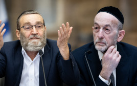 אורי מקלב ומשה גפני (צילום: יונתן זינדל, פלאש 90,חיים גולדברג, פלאש 90,נוצר באמצעות AI)