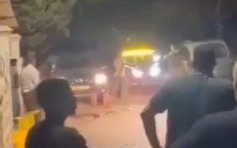 תקרית בכפר חג'ה (צילום: רשתות ערביות)