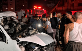 תיעוד מזירת החיסול הלילה (צילום: רשתות ערביות)