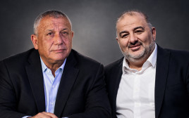 מנסור עבאס, גדי איזנקוט (צילום: פלאש 90)