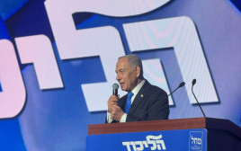 בנימין נתניהו בהשקת קמפיין הליכוד (צילום: דוברות הליכוד)